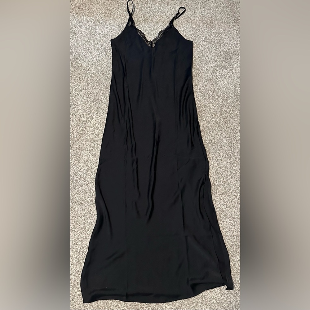 American Eagle Lace Slip Midi Dress